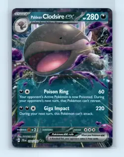 Pokemon tcg SV09: Journey Together Paldean Clodsire ex Near Mint or Better - Image 1