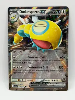 Dudunsparce ex 121/159 Journey Together NM Double Rare Holo Pokemon TCG - Image 1