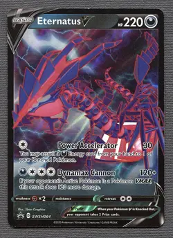 Eternatus V Pokemon Sword & Shield Black Star Promo #SWSH064 1i1p - Image 1