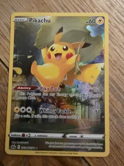 Pokemon TCG Crown Zenith Galarian Gallery Pikachu Card GG30/GG70 - Image 1