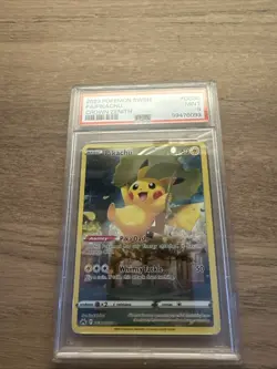 Pokemon Pikachu TCG Crown Zenith Galarian Gallery Holo Card GG30/GG70 PSA 9 Mint - Image 1