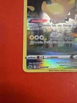 Pikachu GG30/GG70 Galarian Gallery Holo Rare Crown Zenith NM Pokemon TCG - Image 2