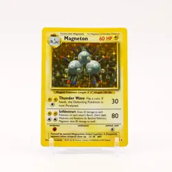 Magneton - 9/102 Base Set Unlimited Holo Rare Pokemon - NM - Image 1