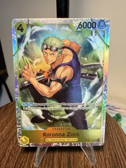 Roronoa Zoro One Piece Super Rare Sr OP15-113 Adventure on Kami's Island Foil - Image 1