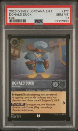PSA 10 - 2023 Disney Lorcana En 1-The First Chapter 177 Donald Duck | Foil - Image 1