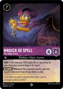 Disney Lorcana TCG - Into the Inklands Magica De Spell - The Midas Touch 49/204 - Image 1