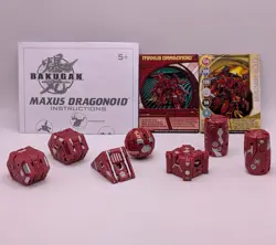 Bakugan Battle Brawlers New Vestroia Complete 7 in 1 Maxus Dragonoid With Cards - Image 1