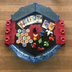 Lot Of 9 Bakugan Battle Brawlers Variety Vintage Random with Stadium & Cards! - Image 1