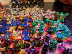 Massive Lot Of 89 Bakugan Battle Brawlers With Cards And Accessories - Image 3