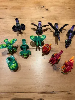 Bakugan Battle Brawlers Bundle with Red Carry Case - Inc Cards And Battle Pieces - Image 3