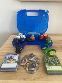 Lot x16 Bakugan Battle Brawlers With Carry Case & Cards - VGC - Image 1