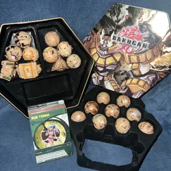 Bakugan Battle Brawlers 19 Subterra Bakugan Set With Tin And 24 Random Cards #2 - Image 1