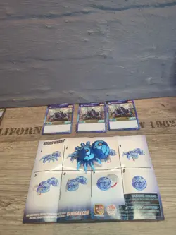 Bakugan Battle Brawlers Ventus Webam Ultra, Rare, Perfect Condition with Cards! - Image 1