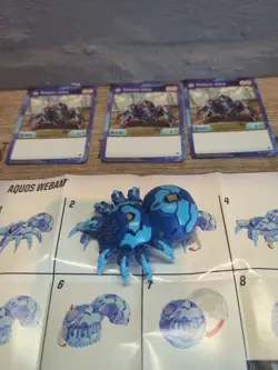 Bakugan Battle Brawlers Ventus Webam Ultra, Rare, Perfect Condition with Cards! - Image 2