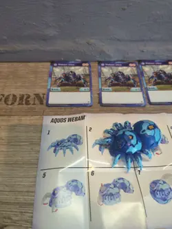Bakugan Battle Brawlers Ventus Webam Ultra, Rare, Perfect Condition with Cards! - Image 3