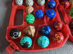 Bundle of 32 Bakugan Battle Brawlers With Case And Massive Lot Of Cards - Image 2