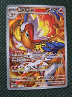 Infernape 173/167 Twilight Masquerade Pokemon TCG Card Art/Illustration Rare - Image 1