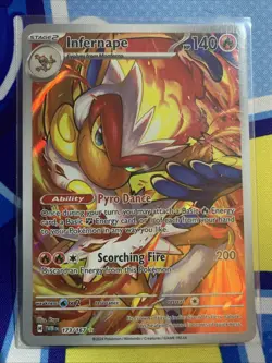 Infernape 173/167 Illustration Rare Twilight Masquerade Pokemon Card TCG - Image 1