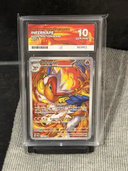 Pokemon TCG Infernape Holo Illustration Card Twilight Masquerade 173/167 ACE 10 - Image 1