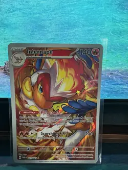 Pokemon TCG Infernape Holo Illustration Card Twilight Masquerade 173/167 - Image 1