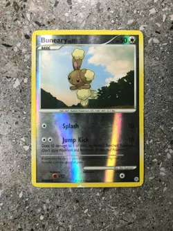 Pokemon TCG Cards Buneary 73/130 Diamond & Pearl Reverse Holo PLAYED - Image 1