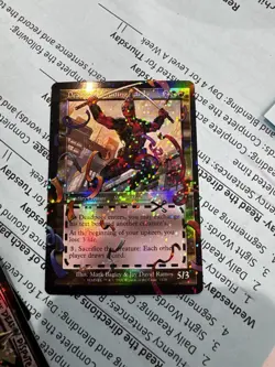 MTG Deadpool Secret Lair Deadpool Trading Card Pool Party Foil Chase Rare #7129 - Image 1