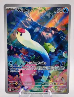 Pokemon Scarlet & Violet WIGLETT 206/198 Illustration Rare MINT! - Image 1