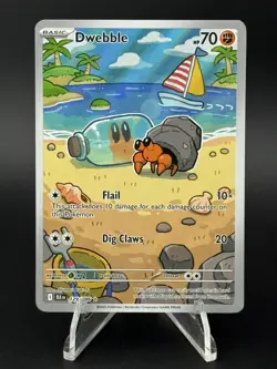 Pokemon Cards Dwebble 129/086 Black Bolt Illustration Rare NM - Image 1