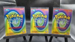 Pokemon 1999 Topps Blue Logo Bulbasaur E1 Of 12 Lot Of 3 See Pictures One Is Dmg - Image 3