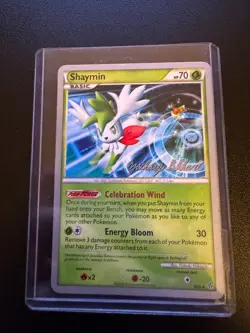 2010 Pokemon Shaymin 8/95 HGSS Unleashed Holo World Championships 2012 LP - Image 1