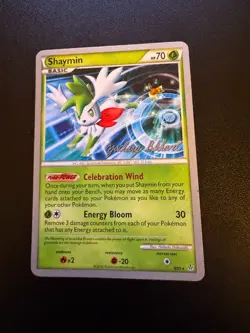 2010 Pokemon Shaymin 8/95 HGSS Unleashed Holo World Championships 2012 LP - Image 3