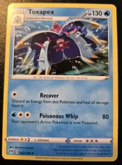 Toxapex 052/189 Uncommon Sword & Shield: Darkness Ablaze Pokemon TCG - Image 1