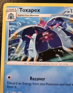 Toxapex 052/189 Uncommon Sword & Shield: Darkness Ablaze Pokemon TCG - Image 2