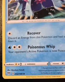 Toxapex 052/189 Uncommon Sword & Shield: Darkness Ablaze Pokemon TCG - Image 4