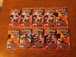 Pokemon TCG Scarlet and Violet Destined Rivals Sealed Booster Packs Lot of 10 - Image 1