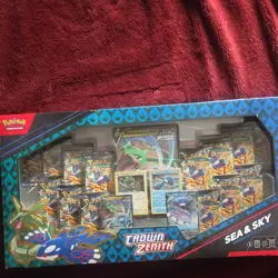 Pokemon Crown Zenith Sea & Sky Premium Collection Box Rayquaza Kyogre - Image 1