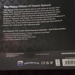 Pokemon Crown Zenith Sea & Sky Premium Collection Box Rayquaza Kyogre - Image 3