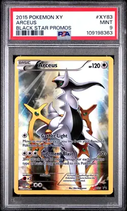 2015 POKEMON XY BLACK STAR PROMO ARCEUS #XY83 PSA 9 MINT #109198363 - Image 1