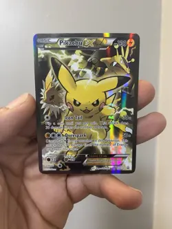 Pokemon Pikachu EX Full Art Promo Holo Electric Card XY124 2016 - Image 1