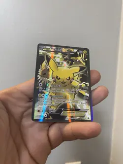 Pokemon Pikachu EX Full Art Promo Holo Electric Card XY124 2016 - Image 2