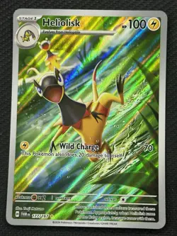 Pokemon Heliolisk 177/167 Sv06 Twilight Masquerade Illustration Rare Holo 100HP - Image 1