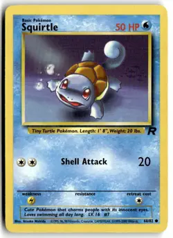 2000 Pokemon - Team Rocket Squirtle #68/82 - Image 1