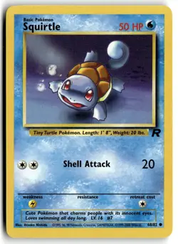 2000 Pokemon - Team Rocket Squirtle #68/82 - Image 1