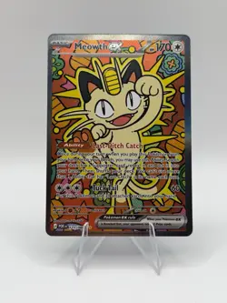Pokemon TCG Meowth EX SIR Holo 121/088 Perfect Order - Image 1