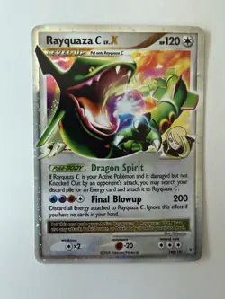 Rayquaza C Lv.X 146/147 Supreme Victors Holo Pokemon READ - Image 1
