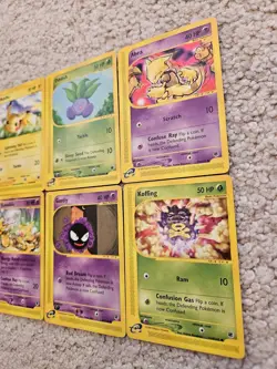 6x Card Pokemon Expedition 165 Aquapolis 147 Lot Pikachu Kadabra NM Vintage - Image 3