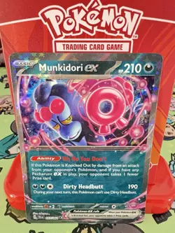 Pokemon Munkidori EX 037/064 Shrouded Fable Double Rare Holo NM - Image 1