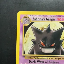 Pokemon Vintage Sabrina's Gengar Gym Challenge Rare 29/132 WotC - Image 2