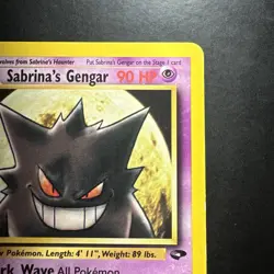 Pokemon Vintage Sabrina's Gengar Gym Challenge Rare 29/132 WotC - Image 3