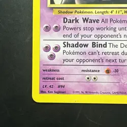 Pokemon Vintage Sabrina's Gengar Gym Challenge Rare 29/132 WotC - Image 5